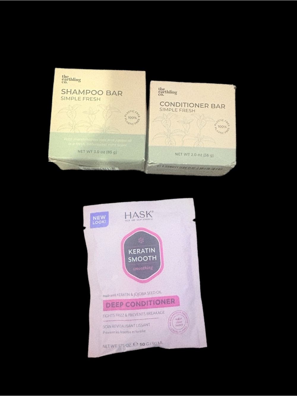 The Earthling Co. Shampoo and Conditioner Bar — Simple Fresh (White & Sage)